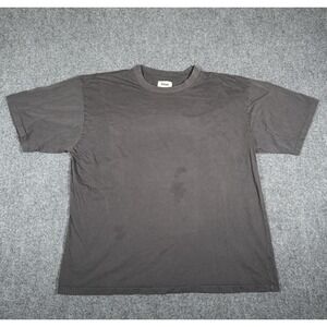 Elwood Shirt Mens XL Gray Distressed Neck Organic Cotton Casual Tee T-Shirt